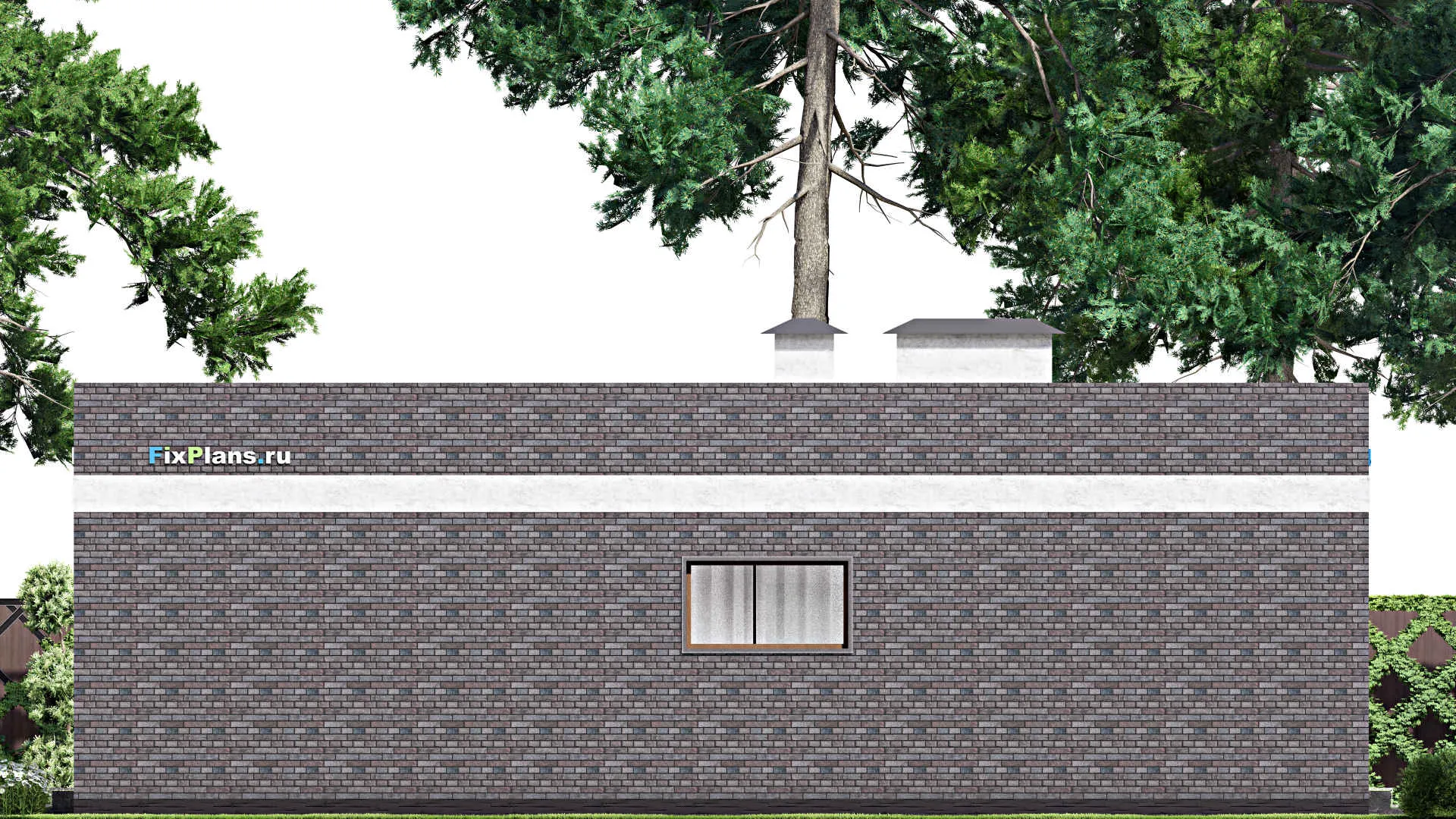 F-14606 - Проект одноэтажного дома 15 на 16, площадью 190 м² с террасой и 3 спальнями