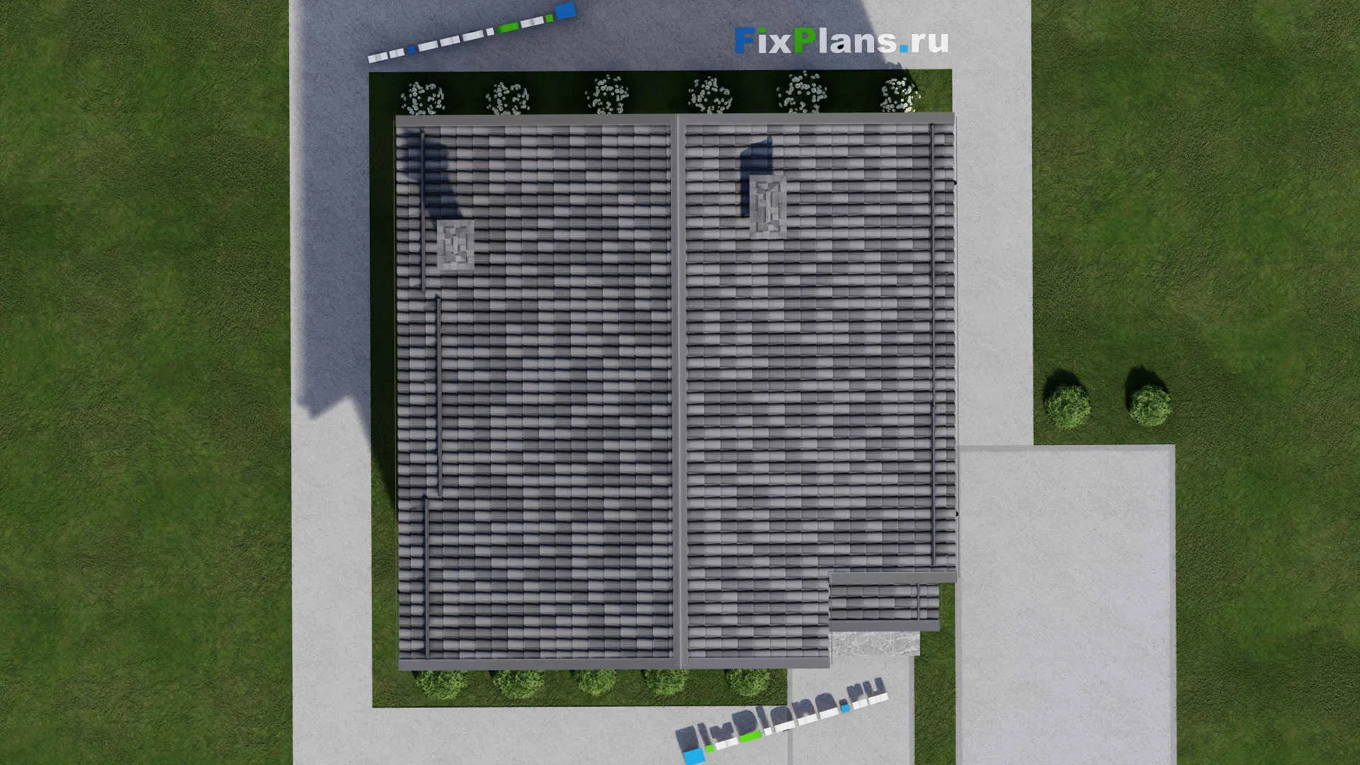 F-10664 - Проект дома с мансардой 10 на 14, площадью 120 м² с 3 спальнями