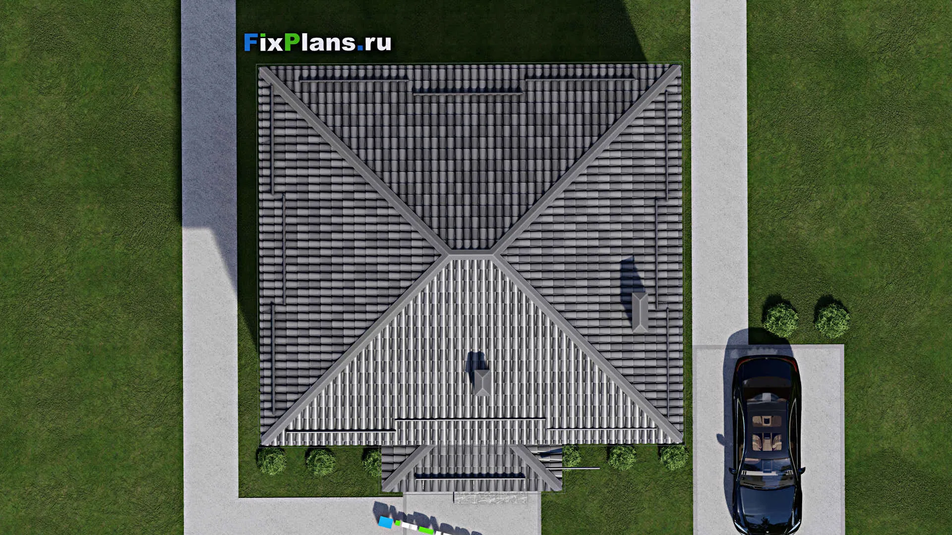 F-7505 - Проект двухэтажного дома 9 на 11, площадью 130 м² с 3 спальнями