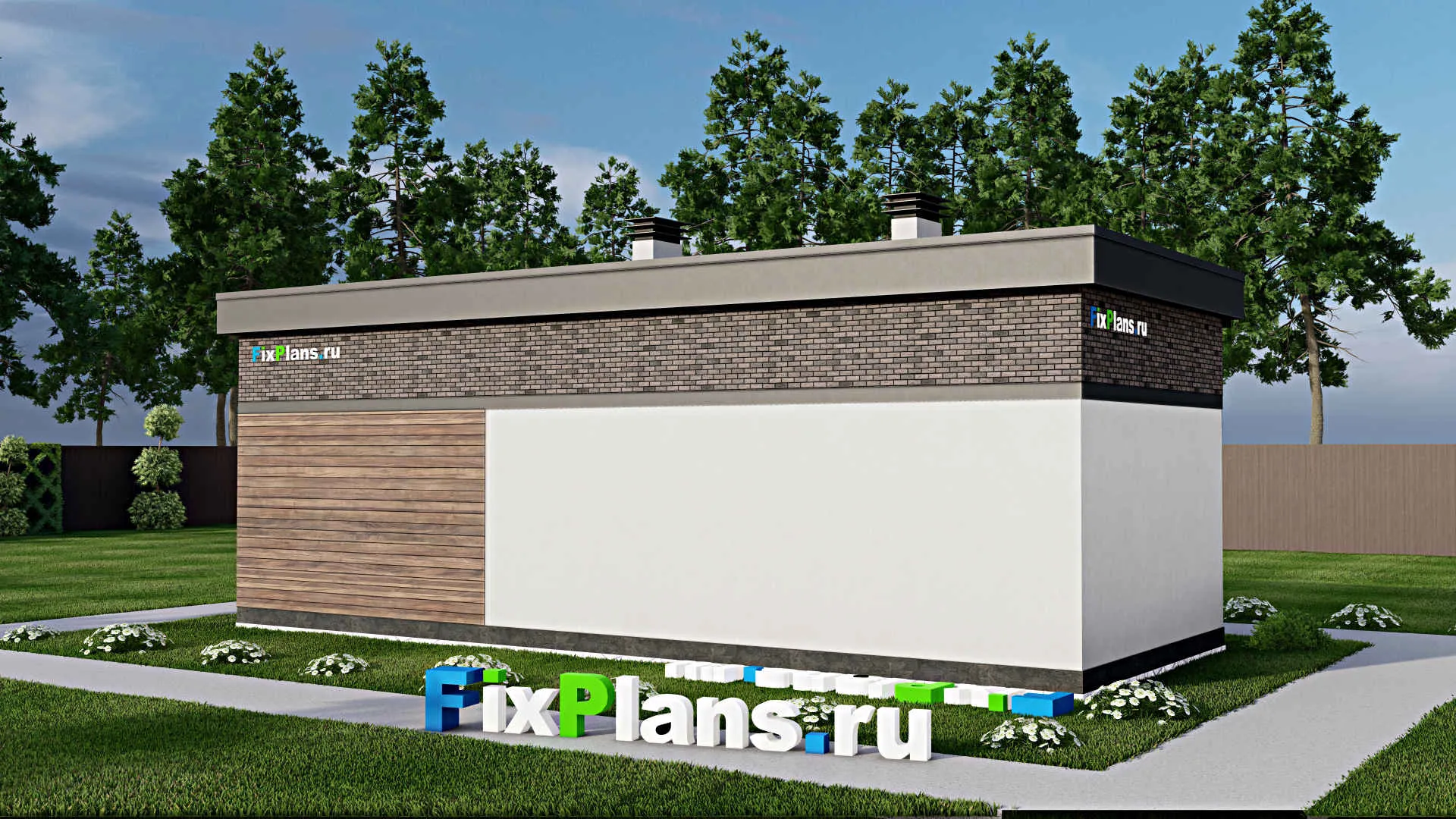 F-8846 - Проект бани 6 на 11, площадью 40 м² с санузлом