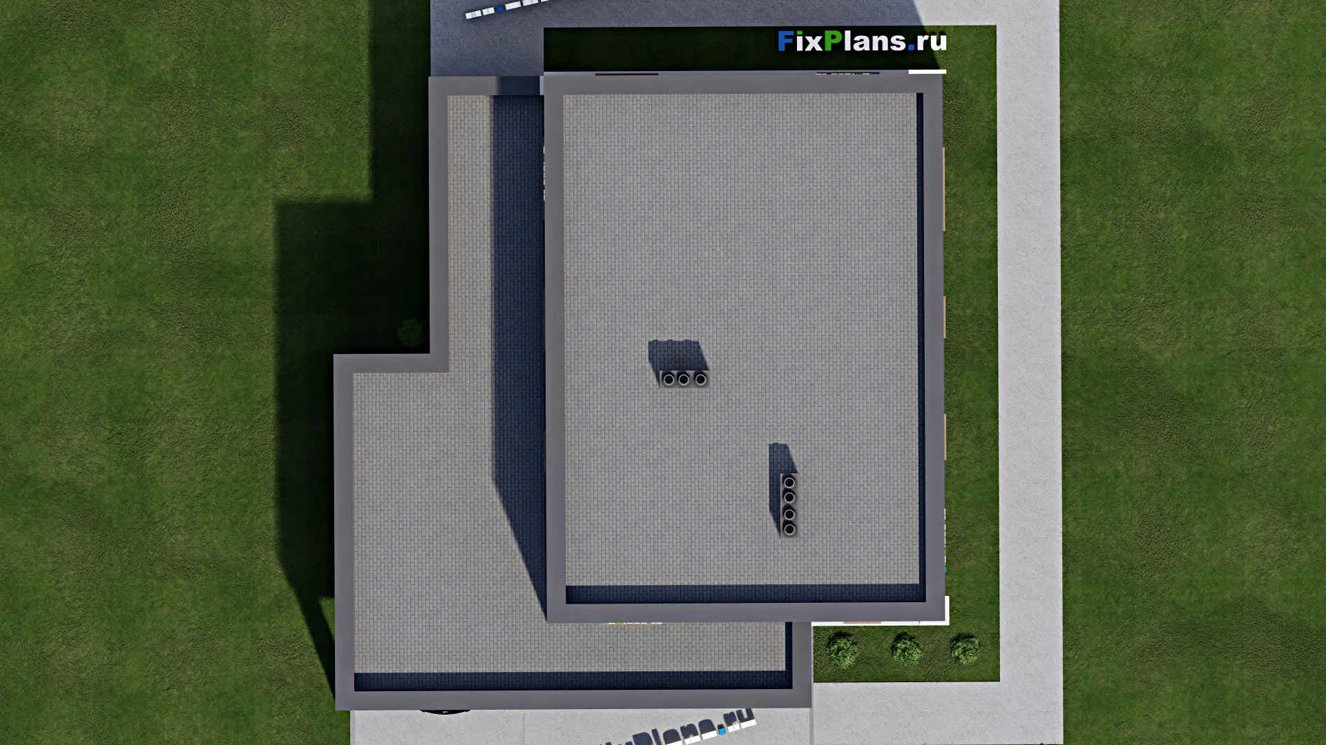 F-3545 - Планы двухэтажного дома 10 на 14, площадью 210 м² с террасой и 3 спальнями